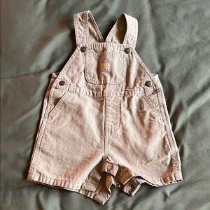 {CARHARTT} baby khaki shortall 18M